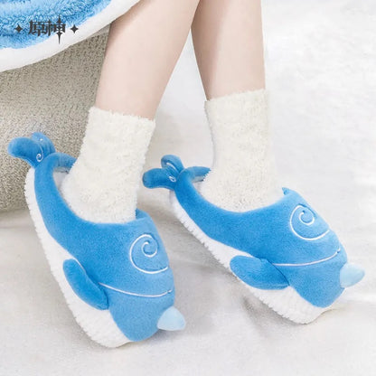 Genshin Impact Tartaglia Monoceros Caeli Plush Home Slippers