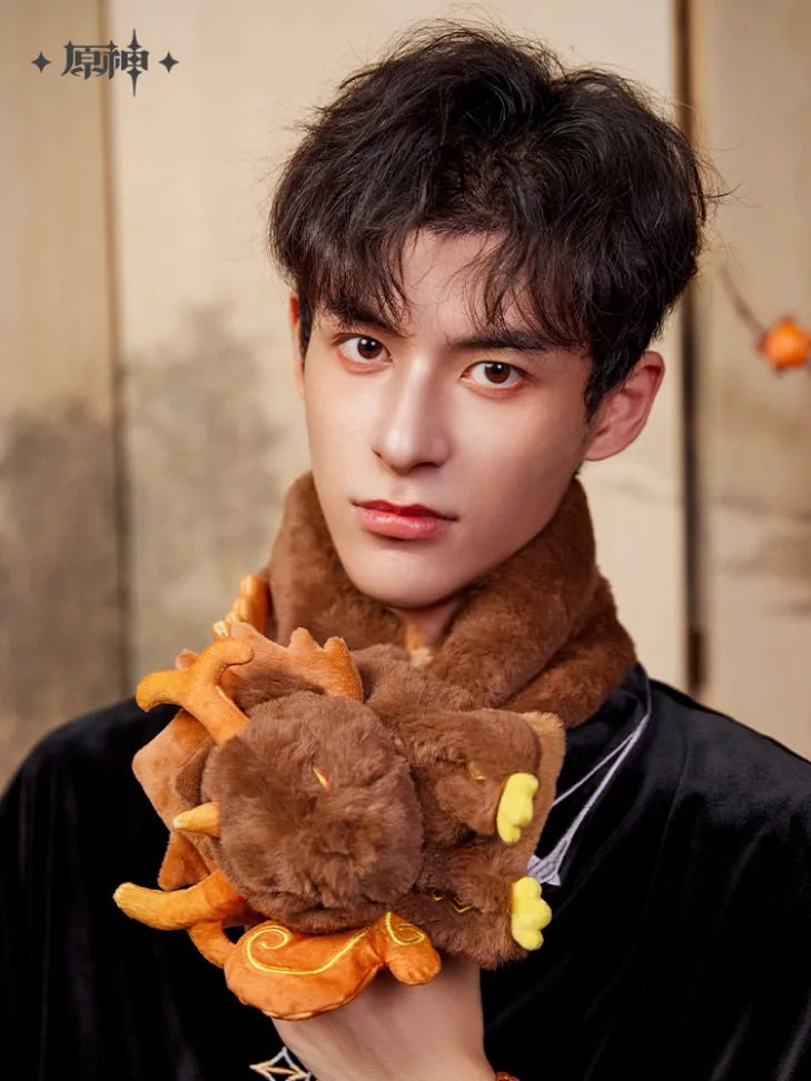 Genshin Impact Zhongli Theme Impression Series Exuvia Plush Toy Scarf