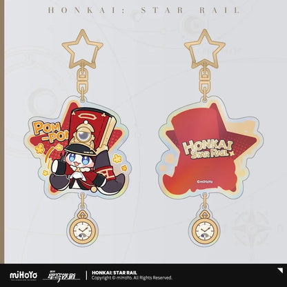 Pom-Pom Exhibition Series Pom-Pom Acrylic Keychain