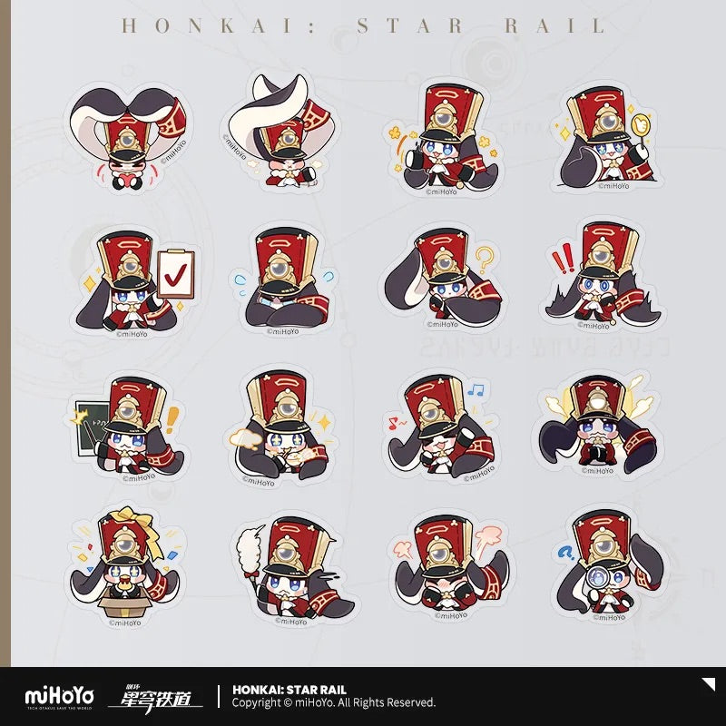 Honkai: Star Rail Pom-Pom Exhibition Series Chibi Sticker Box