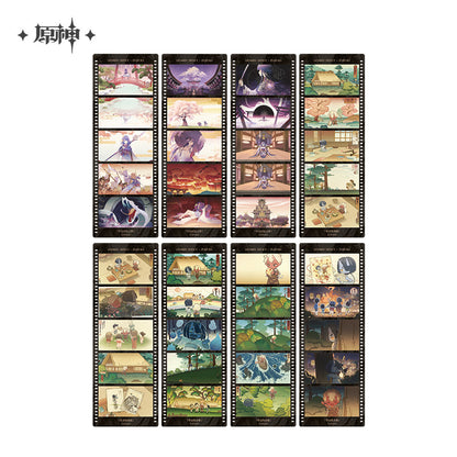 Genshin Impact Earthly Glimpses Series Film Strip Style Bookmark Set