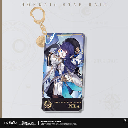 Honkai: Star Rail The Nihility Character Warp Artwork Acrylic Keychain