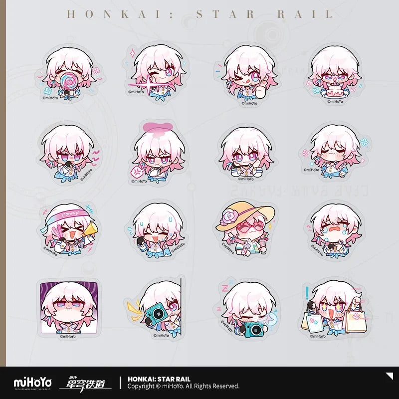 Honkai: Star Rail Pom-Pom Exhibition Series Chibi Sticker Box