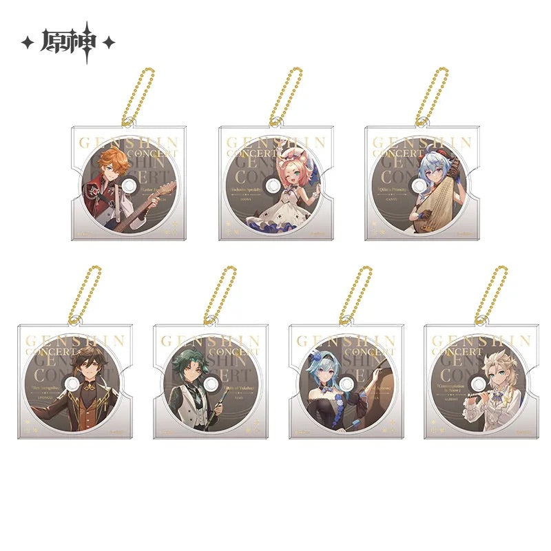 Genshin Impact Concert 2023 Series Character CD Style Keychain