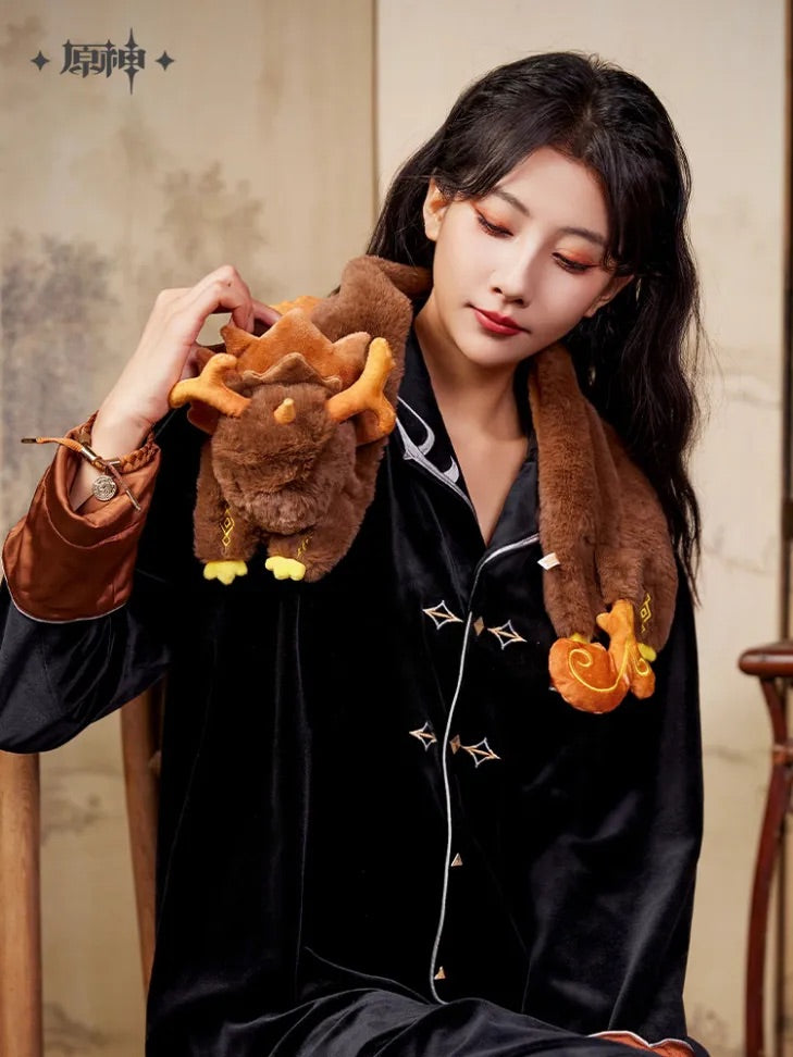 Genshin Impact Zhongli Theme Impression Series Exuvia Plush Toy Scarf