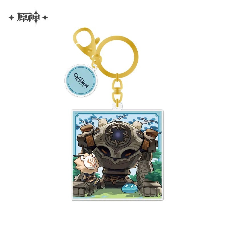 Genshin Impact 2023 Game Art Exhibition Series Chibi Acrylic Keychain