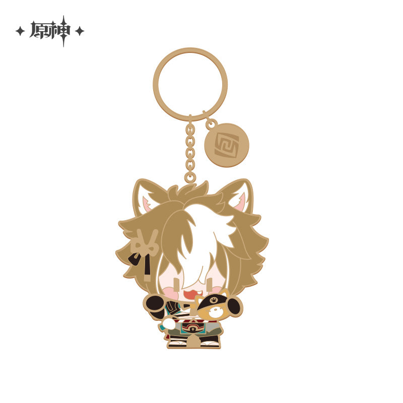 Genshin Impact Chibi Character Metal Pendant