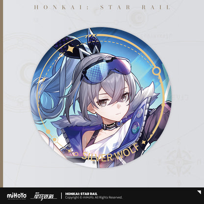 The Nihility Character Warp Artwork Tinplate Badge