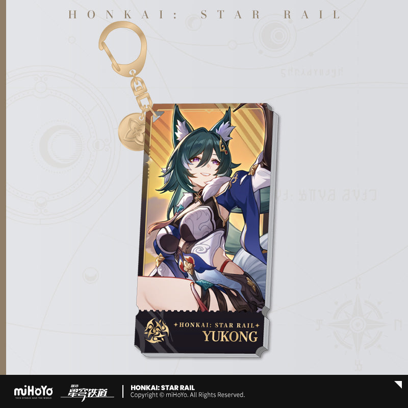 Honkai: Star Rail The Harmony Character Warp Artwork Acrylic Keychain