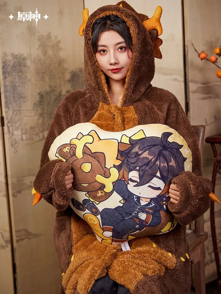 Genshin Impact Zhongli Theme Impression Series Chibi Pillow