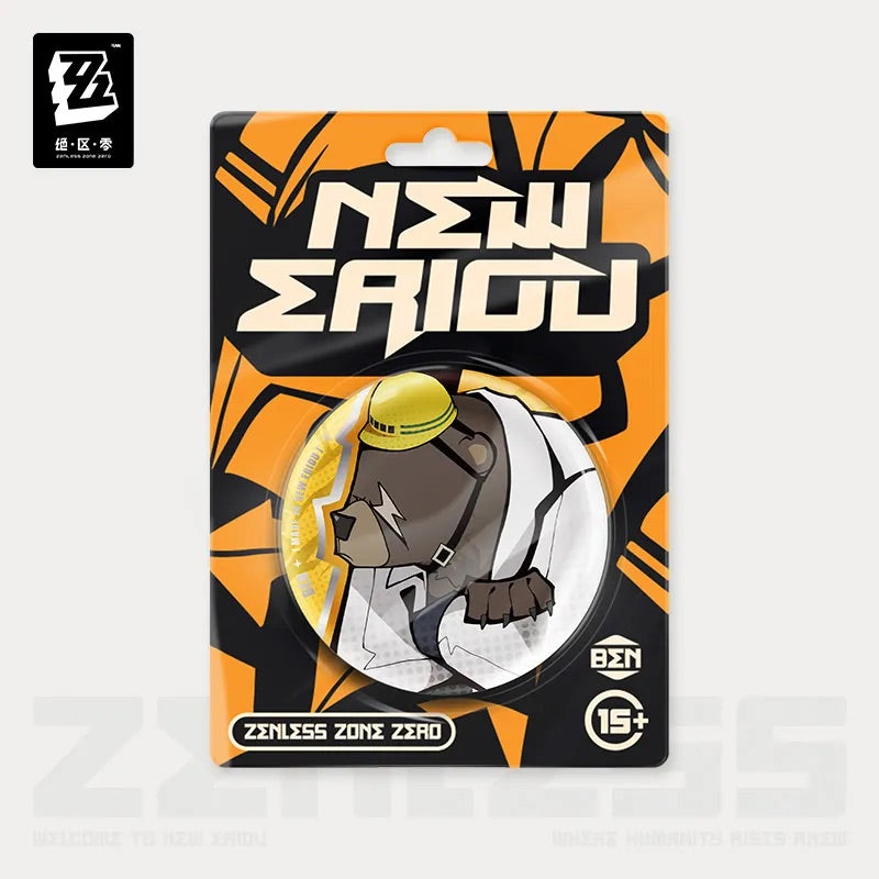 New Eridu Series Belobog Heavy Industries Chibi Tinplate Badge