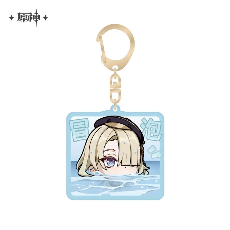 Genshin Impact Chibi Character Series Acrylic Keychain Court of Fontaine