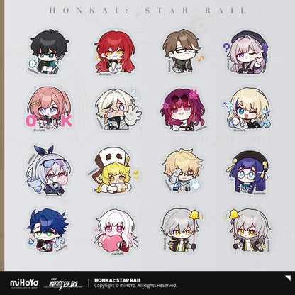 Honkai: Star Rail Pom-Pom Exhibition Series Chibi Sticker Box