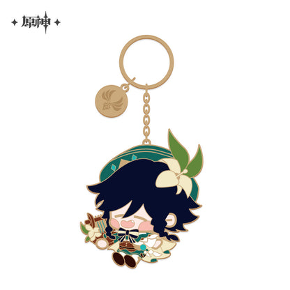 Genshin Impact Chibi Character Metal Pendant