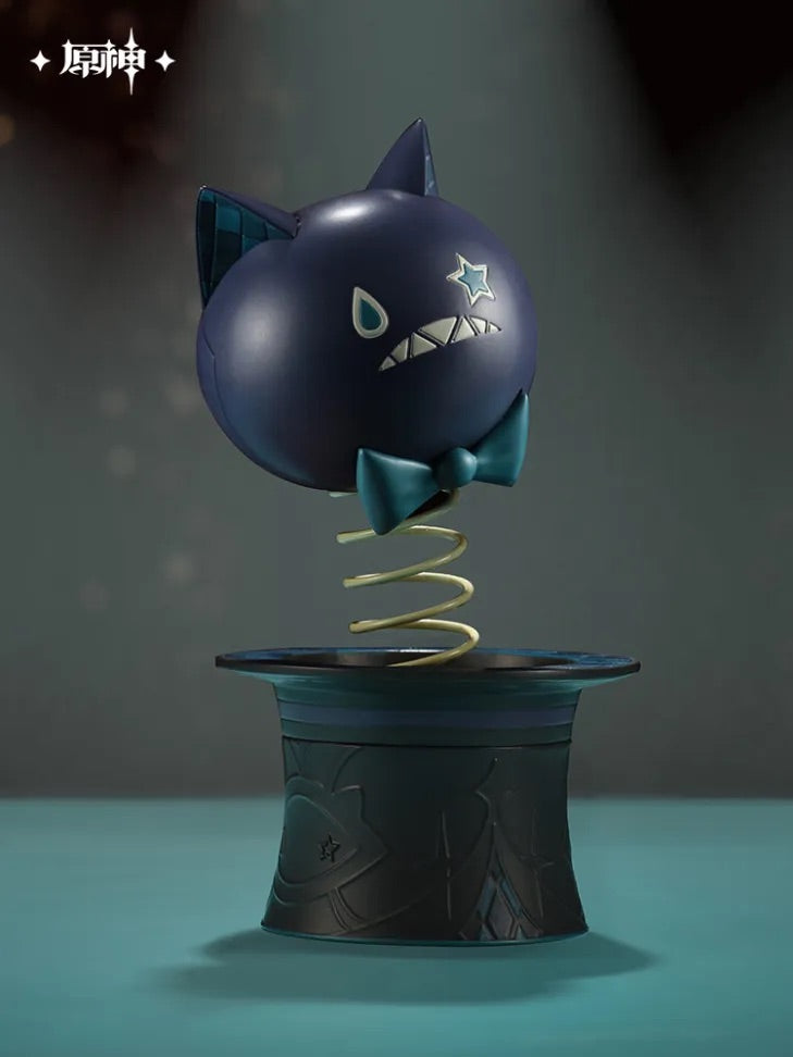 Genshin Impact Magic Show Series Lyney Weird Smile Fun Toys Hat Hat Cat Happy Shaked
