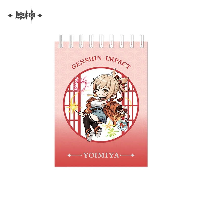 Genshin Impact Court of Outing Chibi Character Series Spiral Notebook