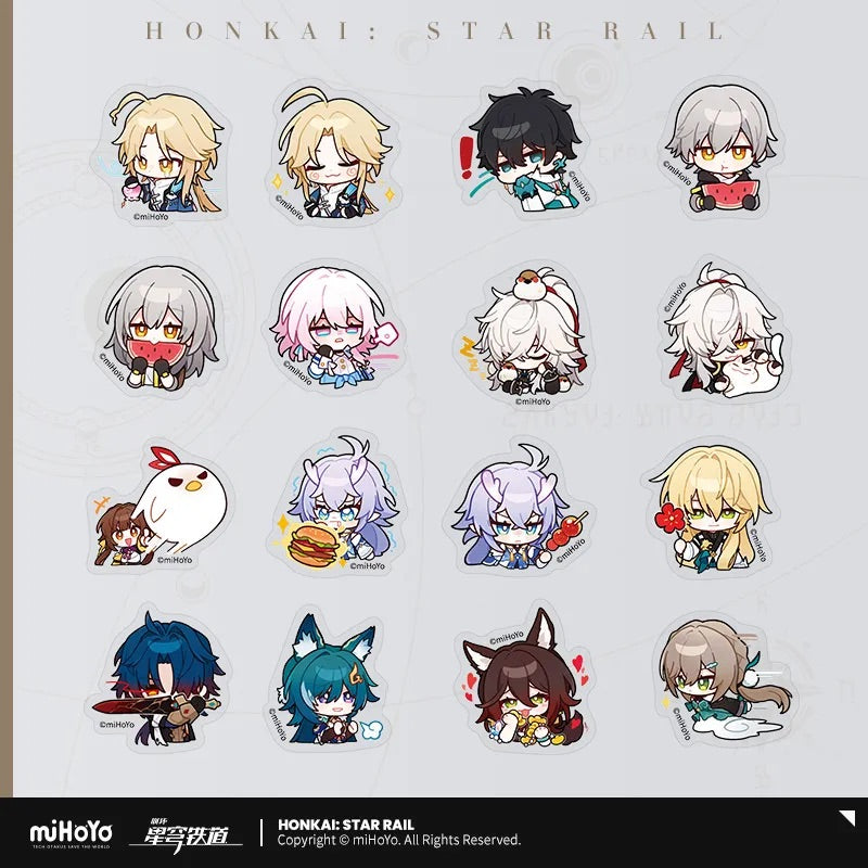 Honkai: Star Rail Pom-Pom Exhibition Series Chibi Sticker Box