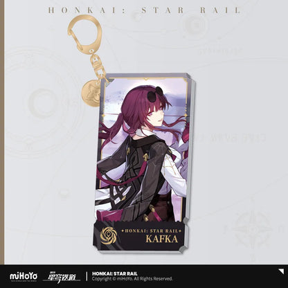 Honkai: Star Rail The Nihility Character Warp Artwork Acrylic Keychain