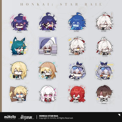 Honkai: Star Rail Pom-Pom Exhibition Series Chibi Sticker Box