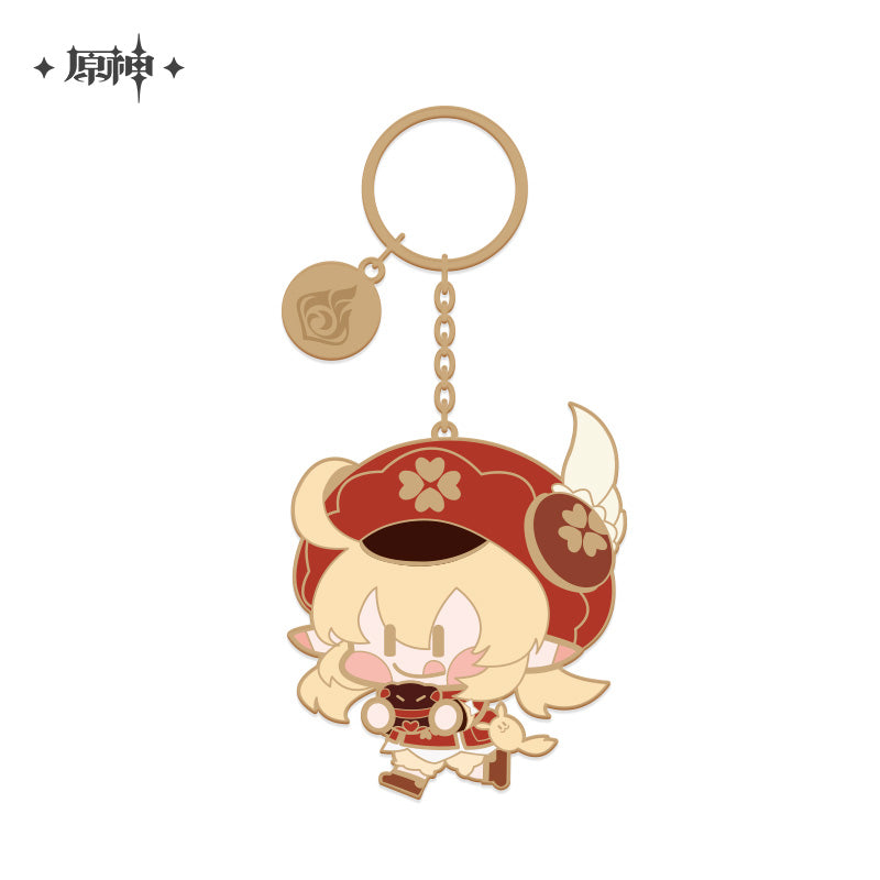 Genshin Impact Chibi Character Metal Pendant