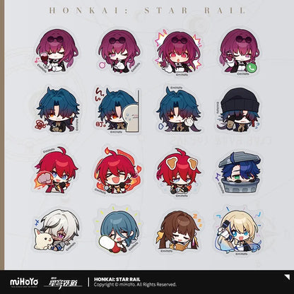 Honkai: Star Rail Pom-Pom Exhibition Series Chibi Sticker Box