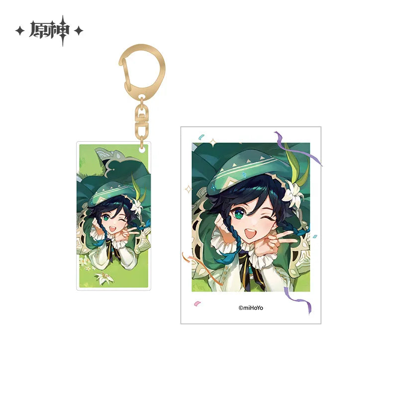 Genshin Impact FES 2023 Series Polaroid & Acrylic Keychain Set