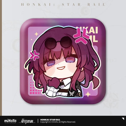 Pom-Pom Exhibition Series Square Tinplate Badge