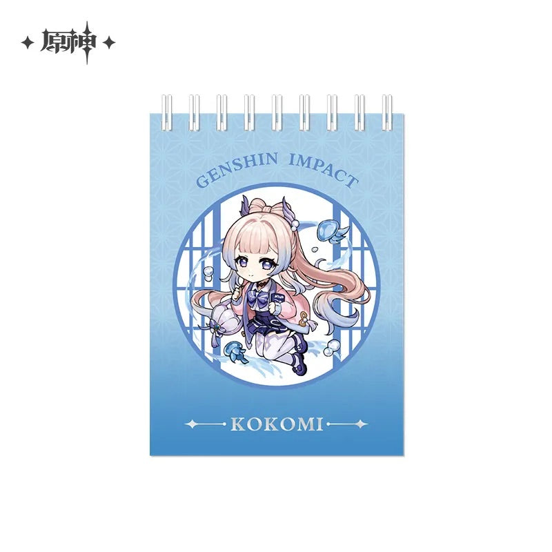 Genshin Impact Court of Outing Chibi Character Series Spiral Notebook