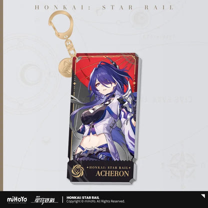 Honkai: Star Rail The Nihility Character Warp Artwork Acrylic Keychain