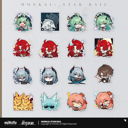 Honkai: Star Rail Pom-Pom Exhibition Series Chibi Sticker Box