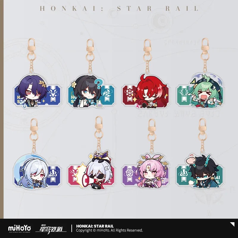 Pom-Pom Exhibition Series Acrylic Keychain