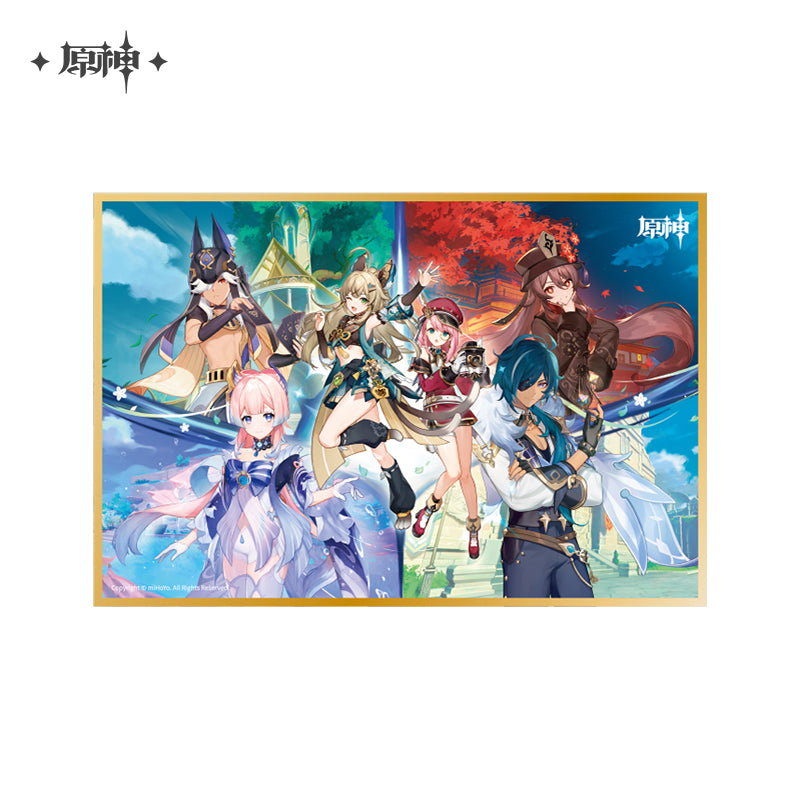Genshin Impact Shikishi Card Board