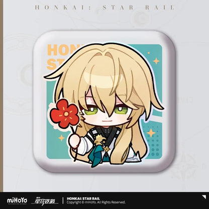 Honkai: Star Rail Pom-Pom Exhibition Series Square Tinplate Badge