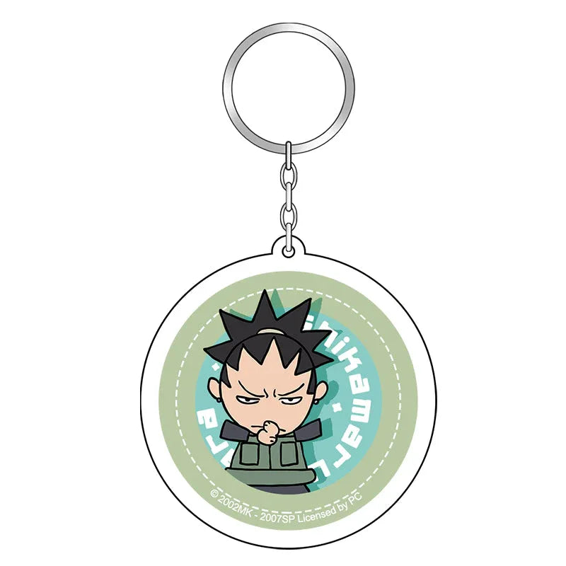 Keychain (Circle) Naruto Rock Lee ACG Go Anime www.acg-go.com Hatake Kakashi, Naruto Uzumaki, Pendant & Keychain, Sasuke Uchiha