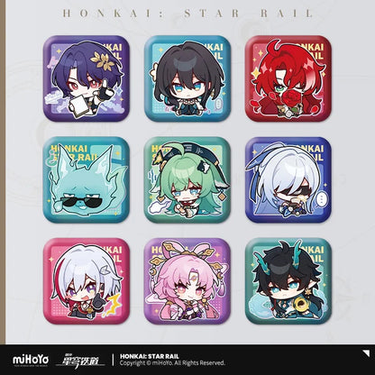 Pom-Pom Exhibition Series Square Tinplate Badge
