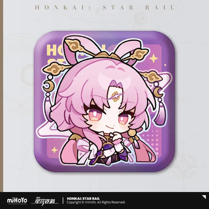 Pom-Pom Exhibition Series Square Tinplate Badge