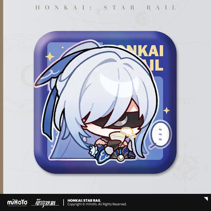 Honkai: Star Rail Pom-Pom Exhibition Series Square Tinplate Badge