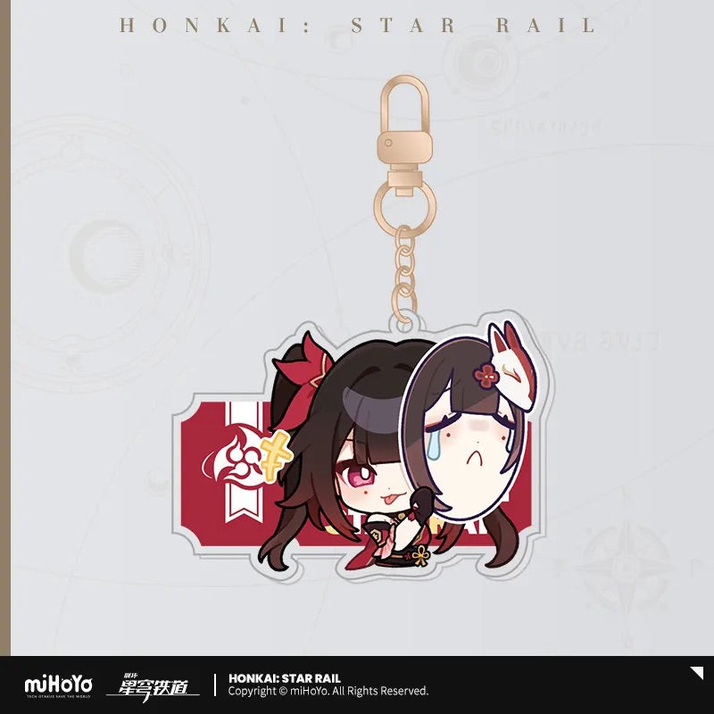 Pom-Pom Exhibition Series Acrylic Keychain