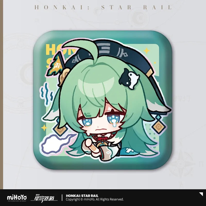 Honkai: Star Rail Pom-Pom Exhibition Series Square Tinplate Badge