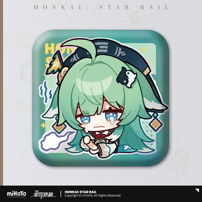 Honkai: Star Rail Pom-Pom Exhibition Series Square Tinplate Badge