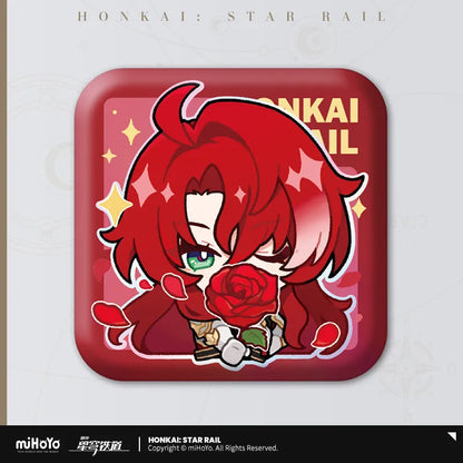 Honkai: Star Rail Pom-Pom Exhibition Series Square Tinplate Badge