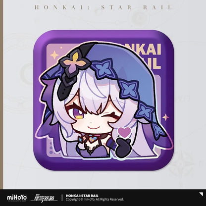 Pom-Pom Exhibition Series Square Tinplate Badge