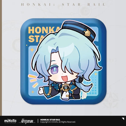 Pom-Pom Exhibition Series Square Tinplate Badge
