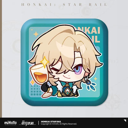 Pom-Pom Exhibition Series Square Tinplate Badge