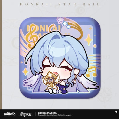 Pom-Pom Exhibition Series Square Tinplate Badge