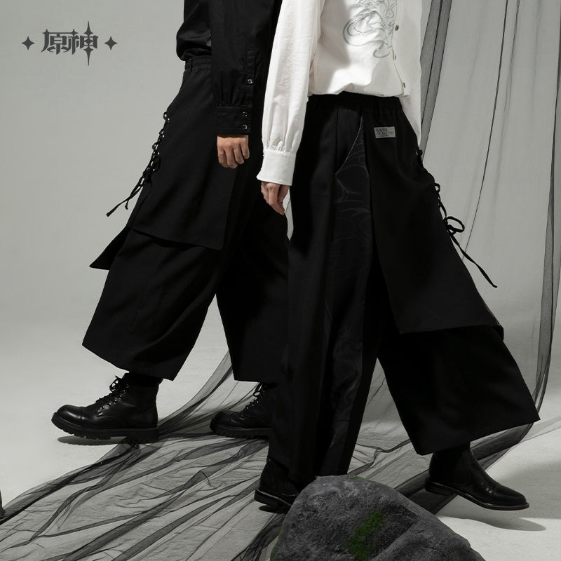 Genshin Impact Xiao Bane of All Evil Wide-Leg Culottes Pants