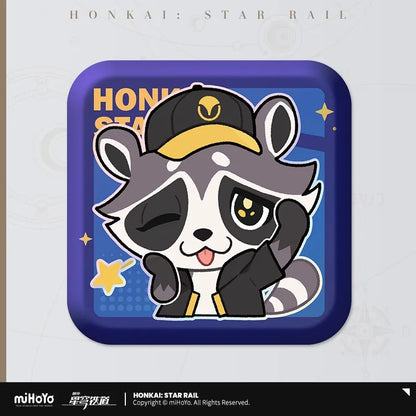 Pom-Pom Exhibition Series Square Tinplate Badge