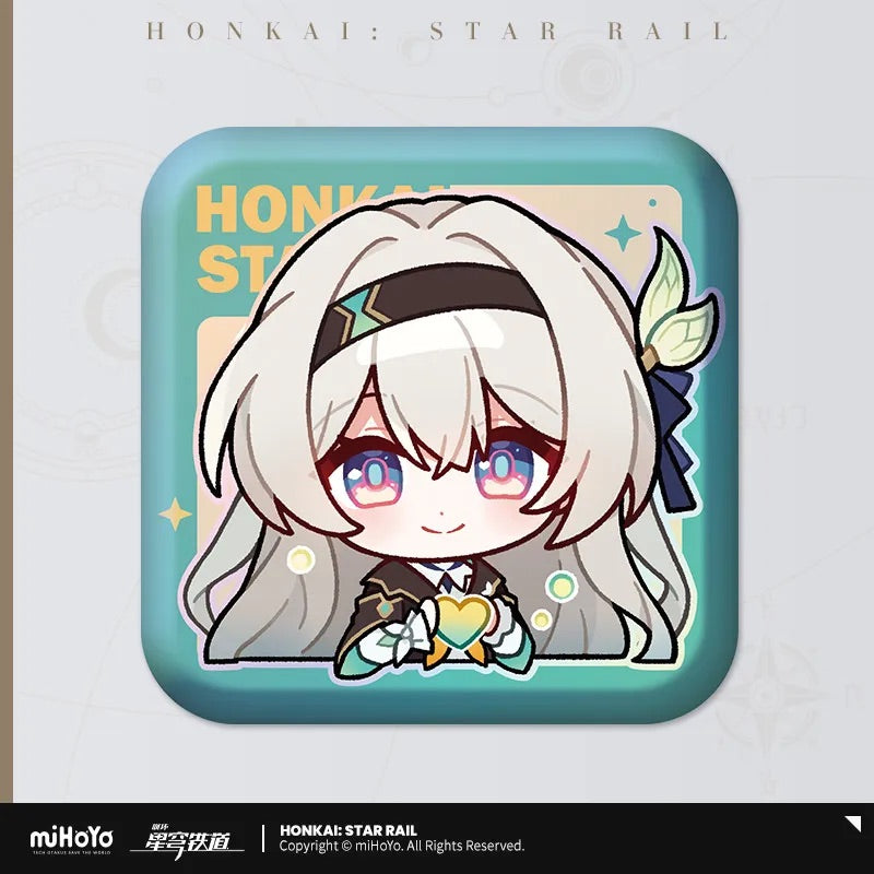 Pom-Pom Exhibition Series Square Tinplate Badge