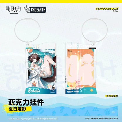 Summer Reflection Series Acrylic Keychain (Surtr / Elysium / Roberta / La Pluma) Arknights Roberta ACG Go Anime www.acg-go.com Arknights, Elysium, La Pluma, Pendant & Keychain, Roberta, Surtr