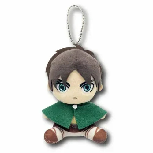 Attack on Titan Sitting Plush Keychain Eren ACG Go Anime www.acg-go.com Armin Arlert, Attack on Titan, Eren Yeager, Levi Ackerman, Mikasa Ackerman, Pendant & Keychain, Plush